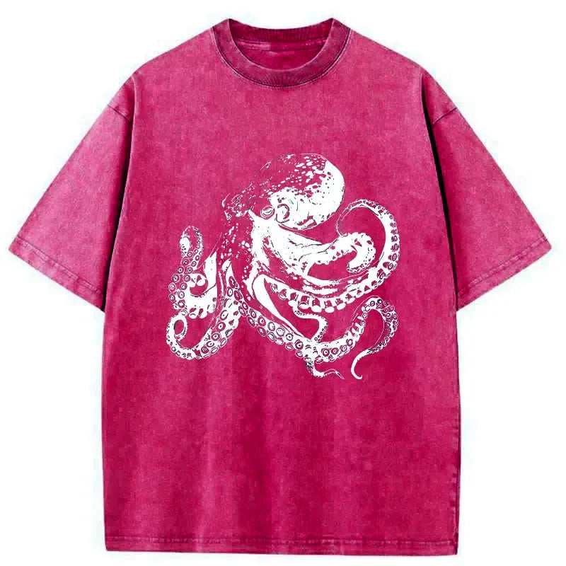 Japanese Woodcut Octopus T-Shirt