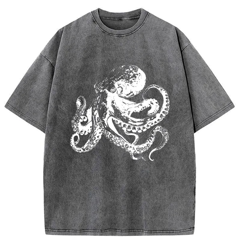 Vintage Japan Octopus Shirt for Vacation