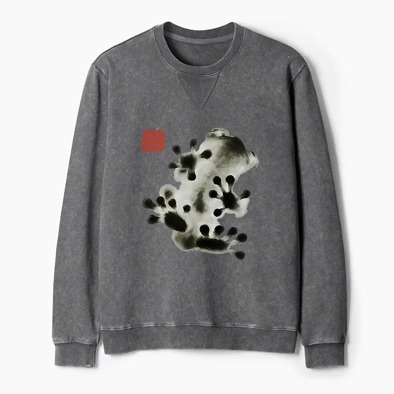Washed Terry Frog Sweatshirt On Sale