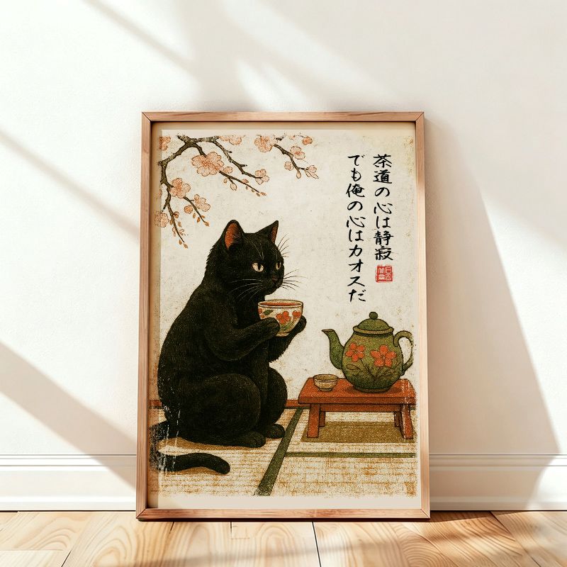 japanese vintage poster for living room