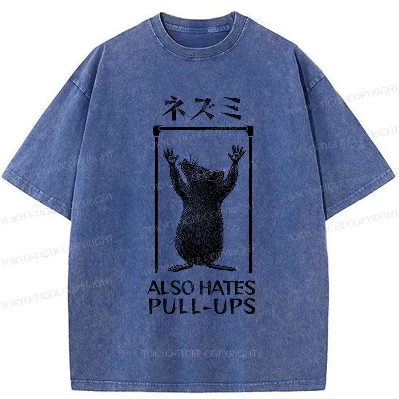 Kyoto-Lion Rat Also Hates Pull-Ups Washed T-Shirt