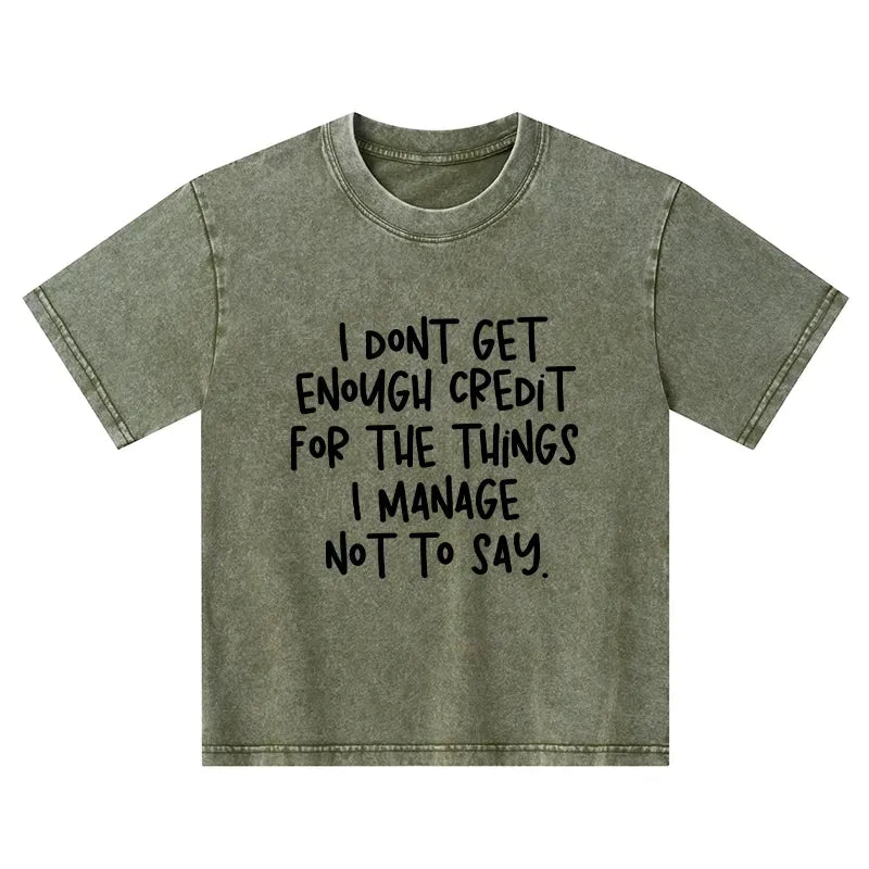 Kyoto-Lion Kids Washed T-Shirt Free Shipping