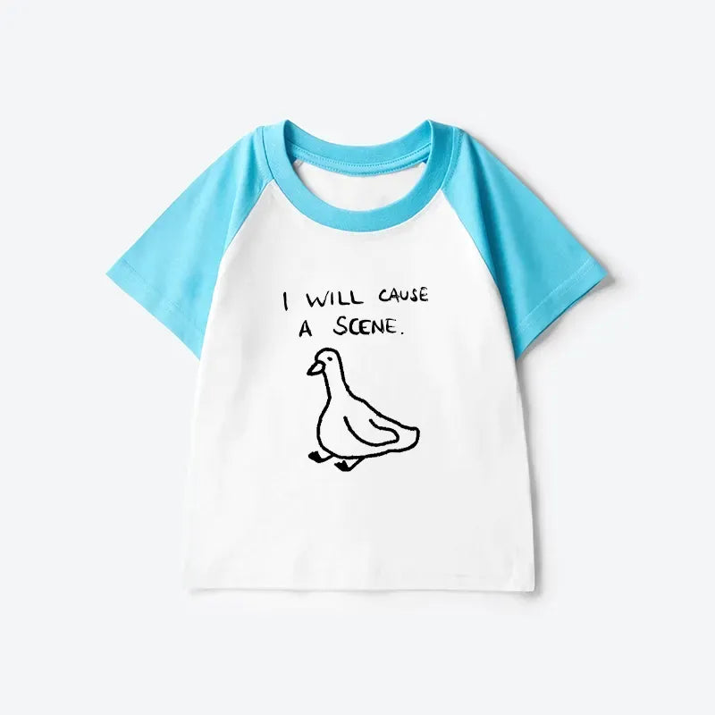 Funny Japan Retro Kids Raglan T-shirt