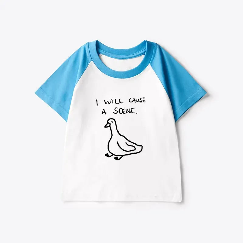 Funny Japan Retro Kids Raglan T-shirt