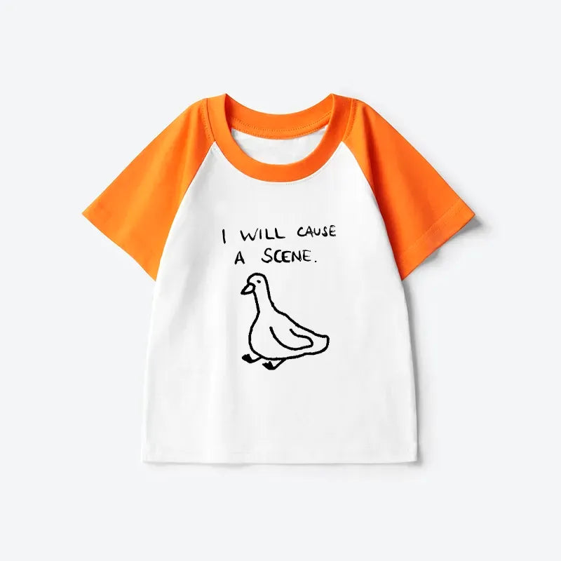 Funny Japan Retro Kids Raglan T-shirt