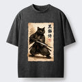 Ukiyo-e Black Cat Warrior Tee