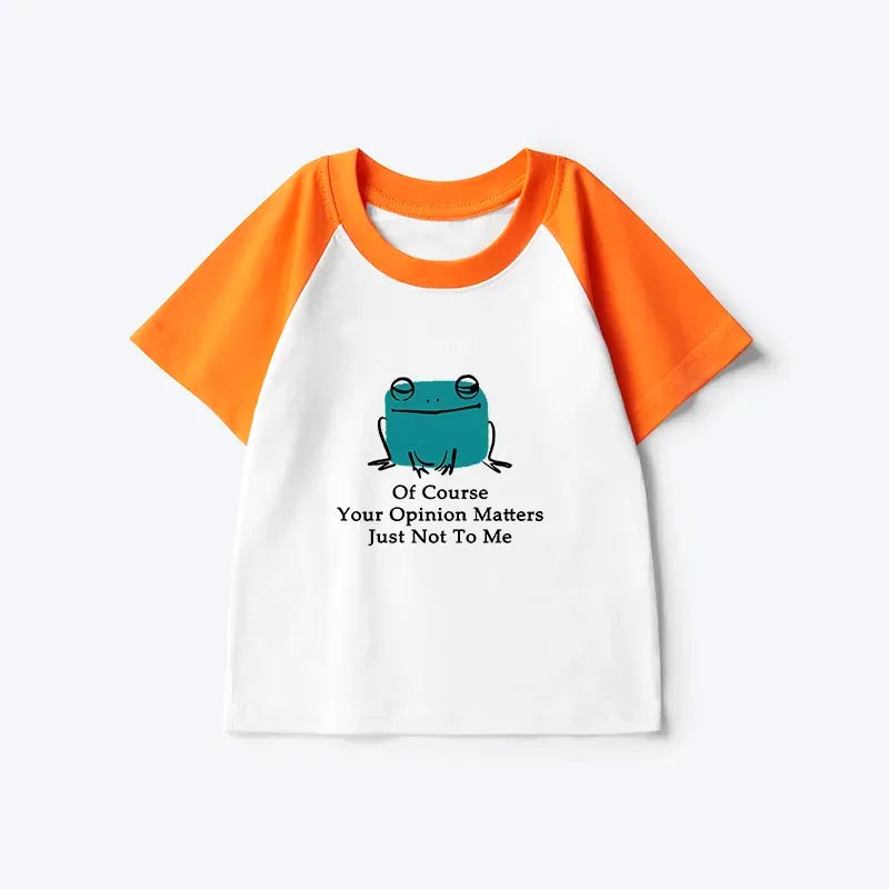 Unbothered Frog Japanese Style Kids T-shirt Gift Idea