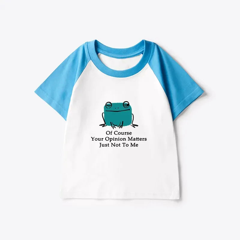 Cool Frog Kids Raglan T-shirt with Free Shipping