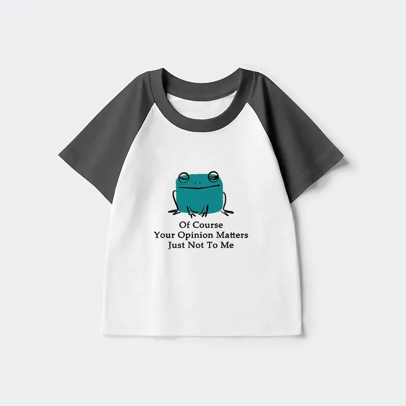 Cool Frog Kids Raglan T-shirt with Free Shipping
