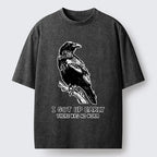 Kyoto-Lion Early Raven Meme Washed T-Shirt