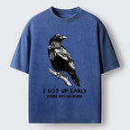 Kyoto-Lion Early Raven Meme Washed T-Shirt