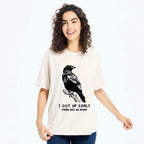 Kyoto-Lion Early Raven Meme Washed T-Shirt