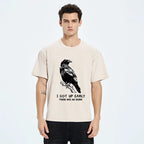 Kyoto-Lion Early Raven Meme Washed T-Shirt