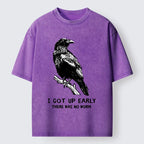 Kyoto-Lion Early Raven Meme Washed T-Shirt