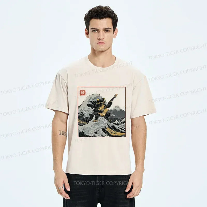 Kyoto-Lion Frog Playing Guitar Tee Best Seller