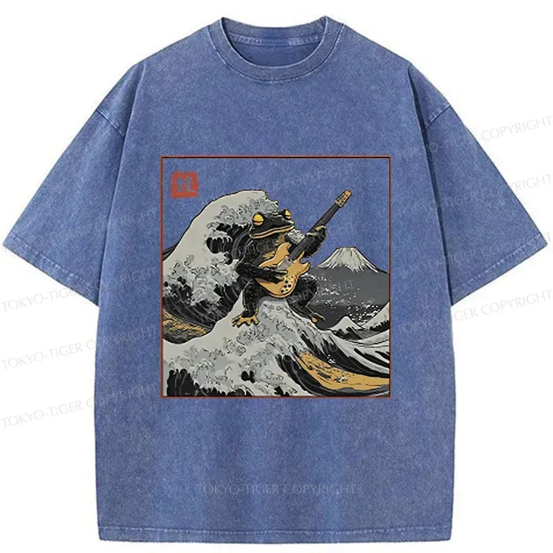 Kyoto-Lion Frog Playing Guitar Tee Best Seller