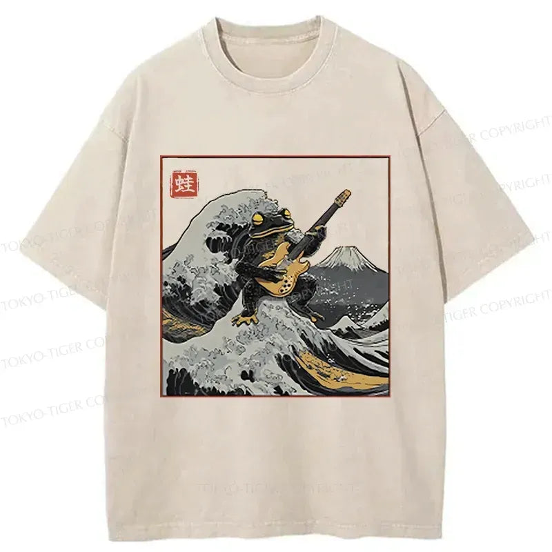 Washed Unisex T-Shirt with Kyoto Lion Design