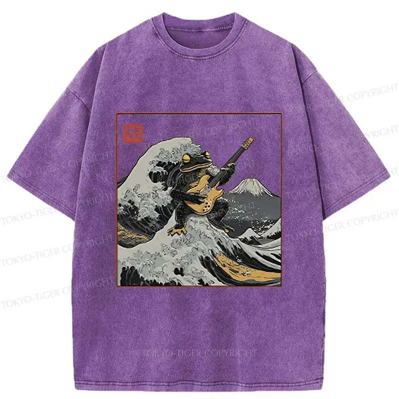 Kyoto-Lion Frog Playing Guitar Tee Best Seller