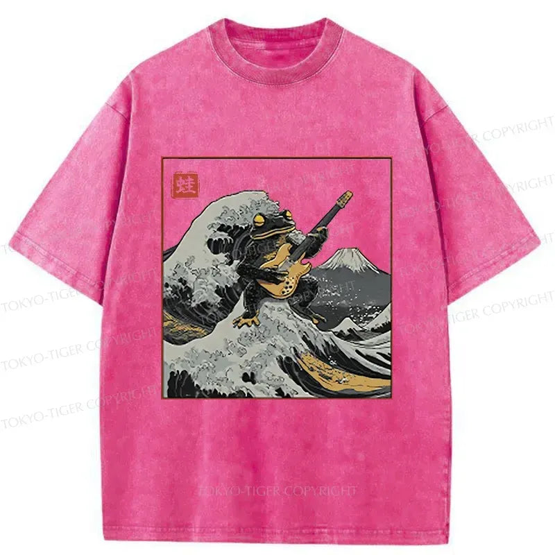 Kyoto-Lion Frog Playing Guitar Tee Best Seller