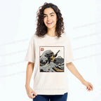 Japanese Vintage Frog Guitar T-Shirt for Men