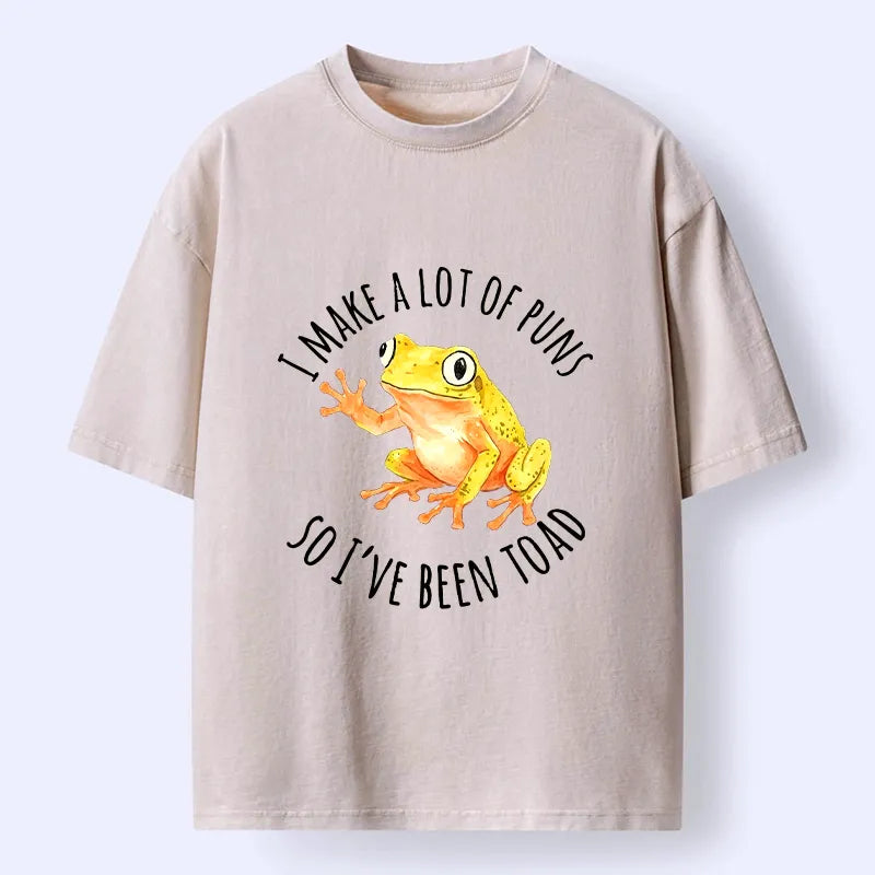 Kyoto-Lion Funny Frog Pun Meme Washed T-Shirt
