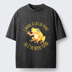 Kyoto-Lion Funny Frog Pun Meme Washed T-Shirt