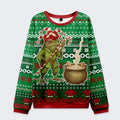 Japanese frog making soup ugly sweatshirt