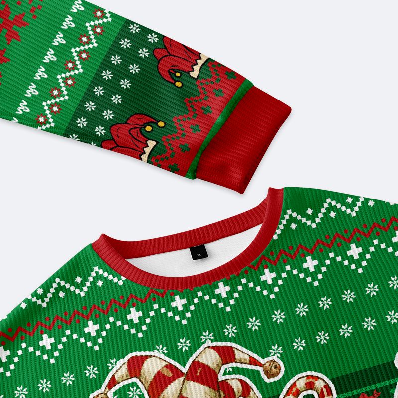 Kyoto-Lion Frog Making Soup Christmas Ugly Sweatshirt