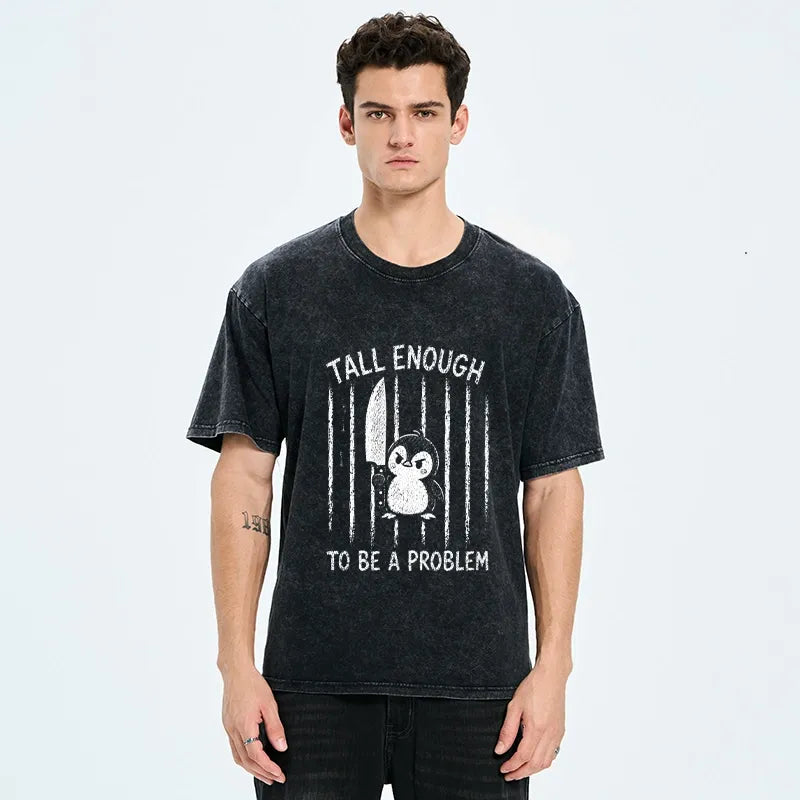 Kyoto-Lion Strong Tall Mindset Washed T-Shirt