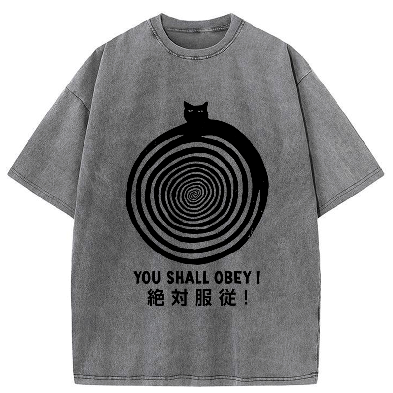 Kyoto-Lion You Must Absolutely Obey Washed T-Shirt