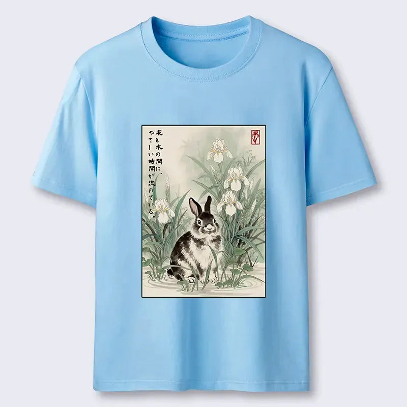 Kyoto Lion Rabbit Shirt for Summer