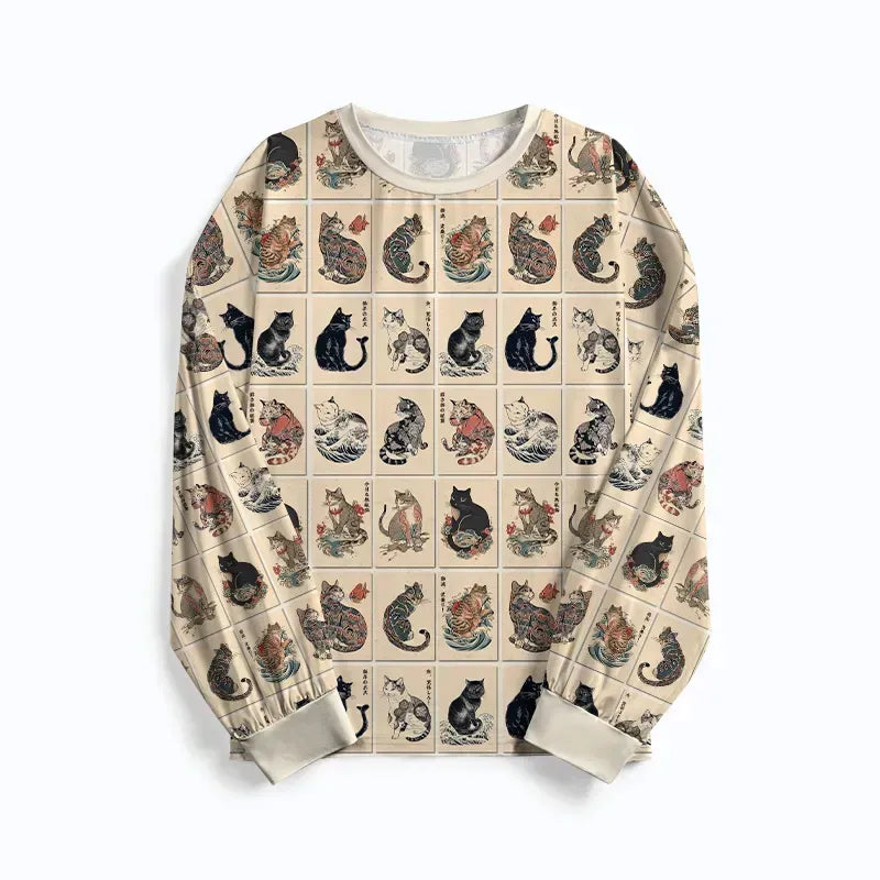bold inked cats matching pajama best seller