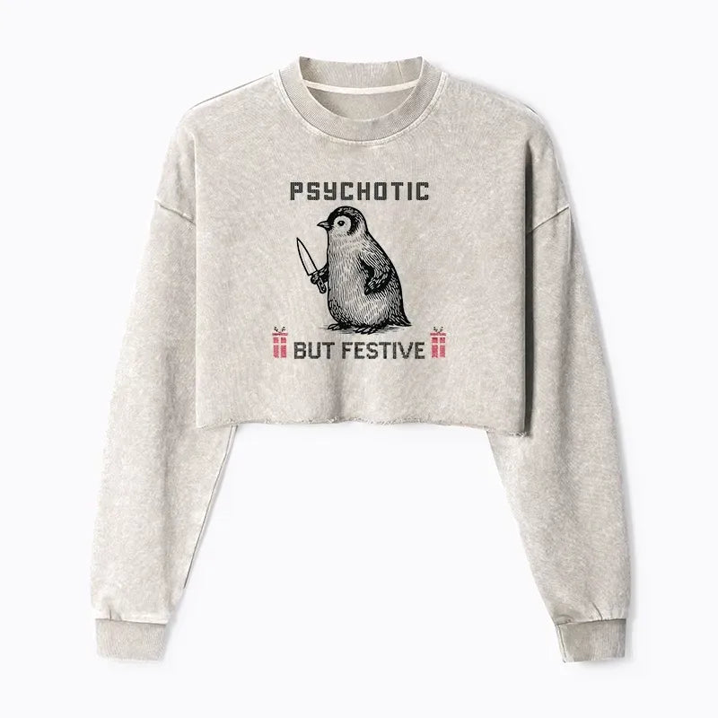 Overstimulated Festive Christmas Sweatshirt for Women