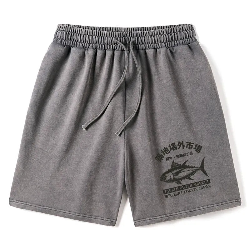Japanese Sakana Shorts for Summer