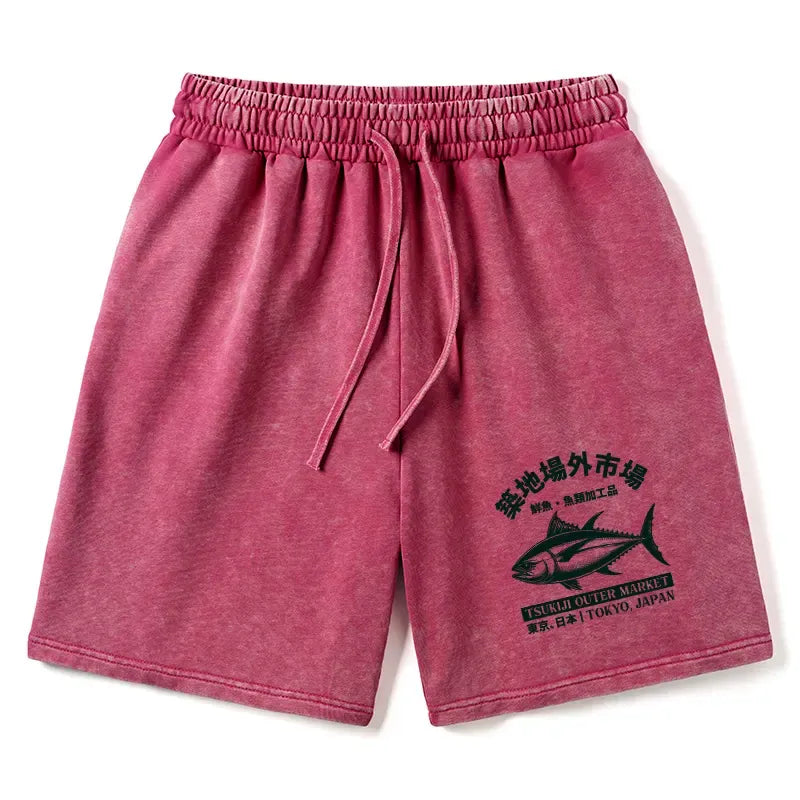 Japanese Sakana Shorts for Summer
