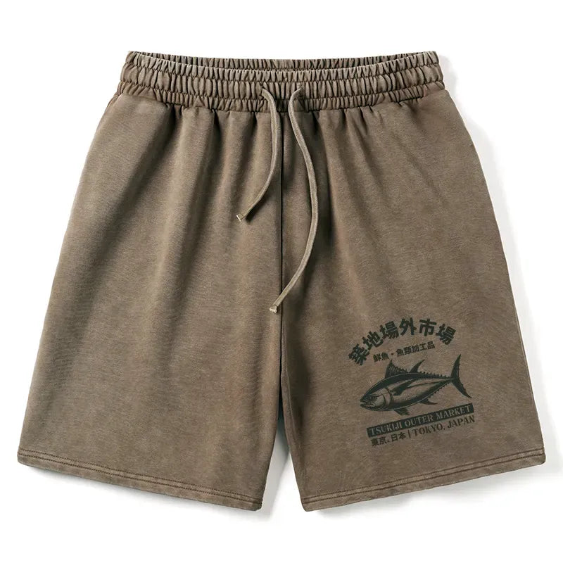 Unisex Washed Shorts with Free Shipping