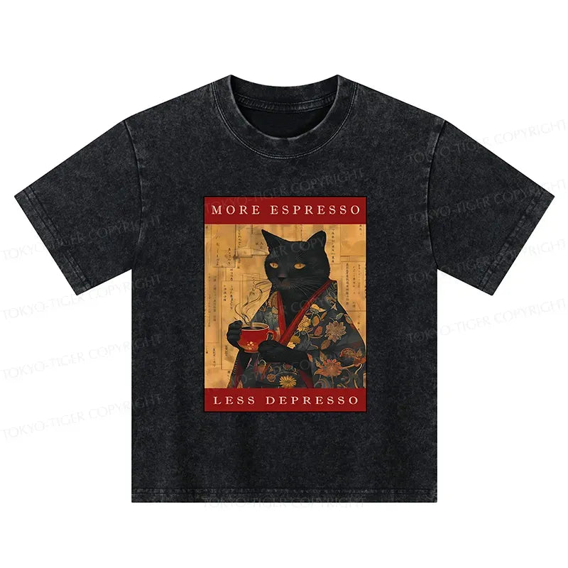 Japanese Cat Kids T-Shirt for Daily Wear
