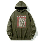 Kyoto-Lion Life May Be Plastic But It Is Not Fantastic Washed Hoodie