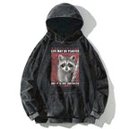 Kyoto-Lion Life May Be Plastic But It Is Not Fantastic Washed Hoodie