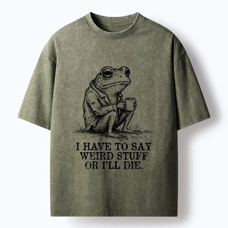 Japanese Vintage Washed T-Shirt for Daily Wear