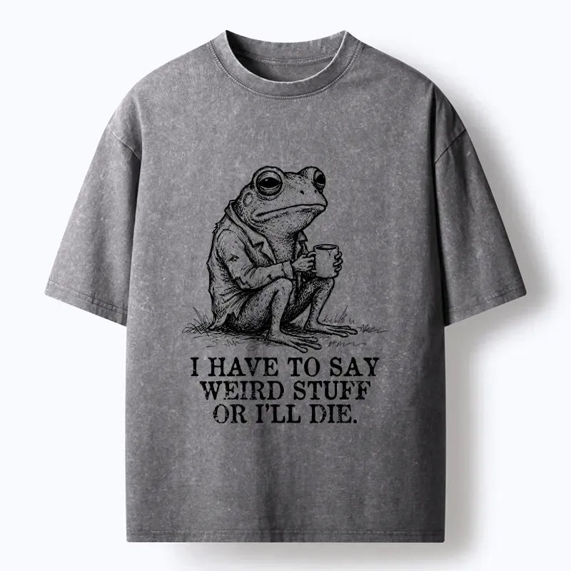 Japanese Vintage Washed T-Shirt for Daily Wear