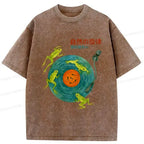 Kyoto Lion Frog T-Shirt for Daily Wear