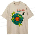 Japanese Frog Art Washed T-Shirt