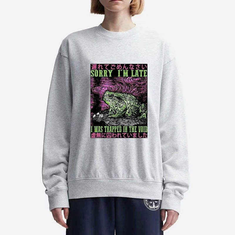 japanese frog sweatshirt streetwear style