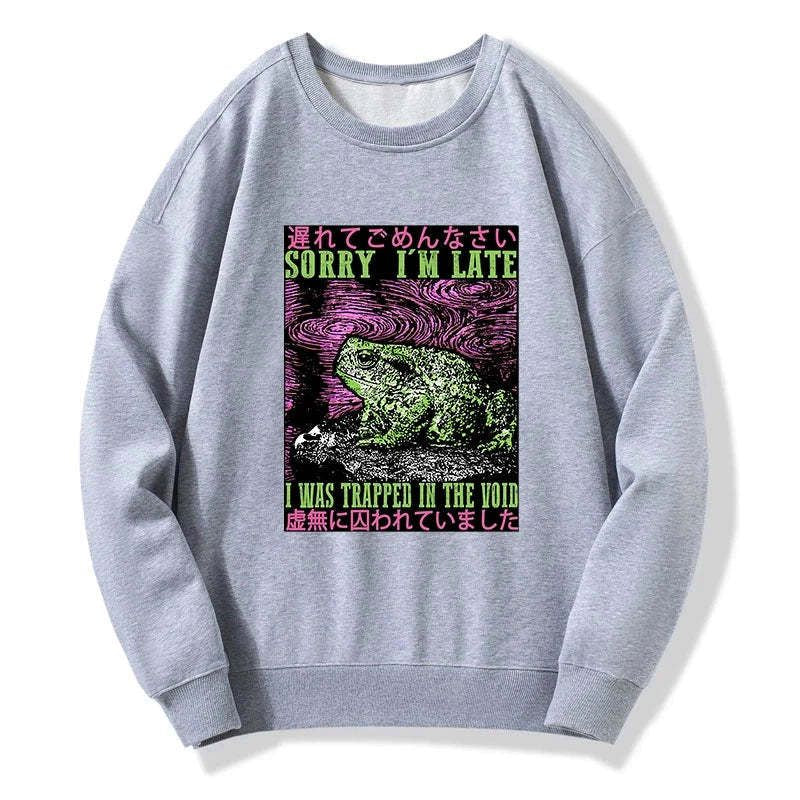 japanese frog sweatshirt streetwear style