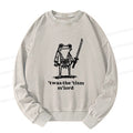 Kyoto-Lion Focused Samurai Frog Washed Sweatshirt