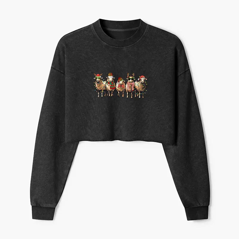 Christmas sheep sweatshirt gift for her
