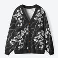 Kyoto-Lion Sakura With Branches Ugly Cardigan Sweater