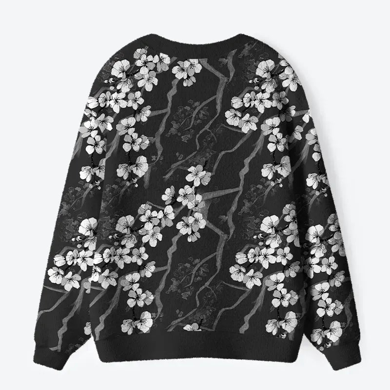 Japanese sakura ugly sweater for gift idea