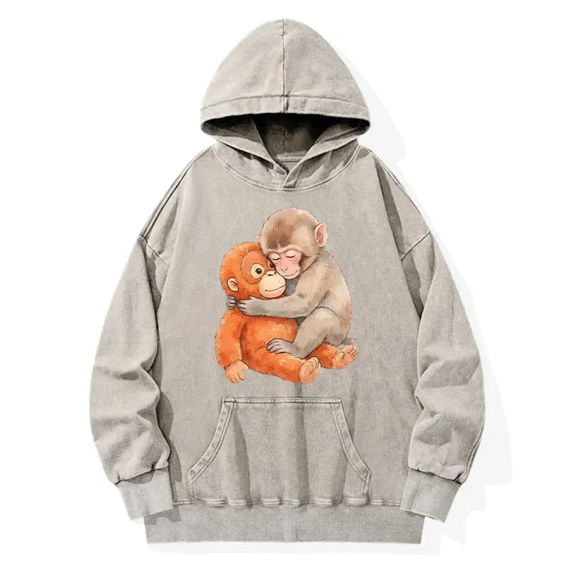 Kyoto-Lion Poor Punch Washed Hoodie